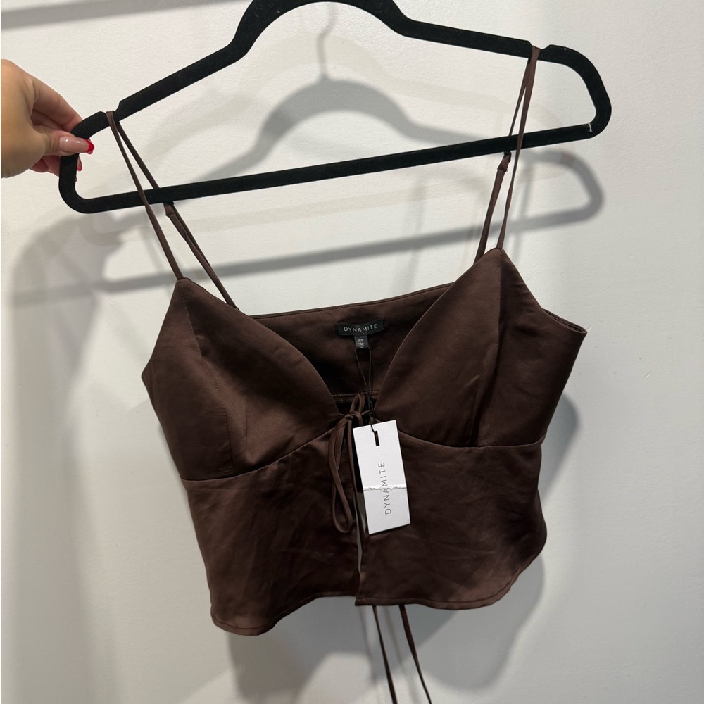 Brand New With Tags Dynamite Tie Fromt Top